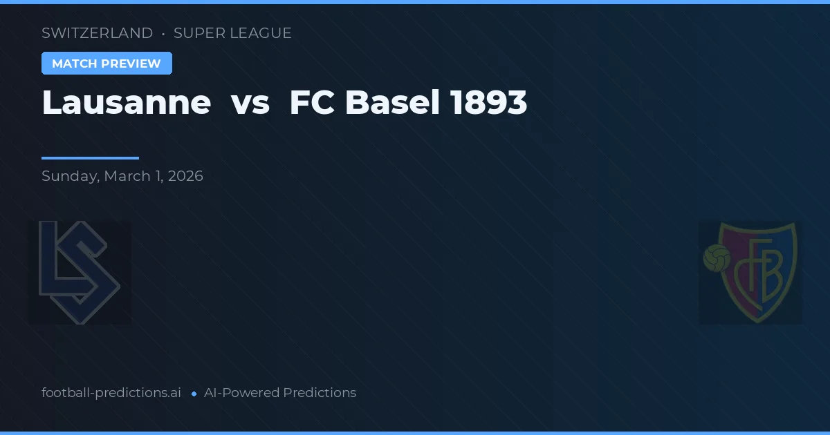 Lausanne vs FC Basel 1893 — předpověď a náhled zápasu