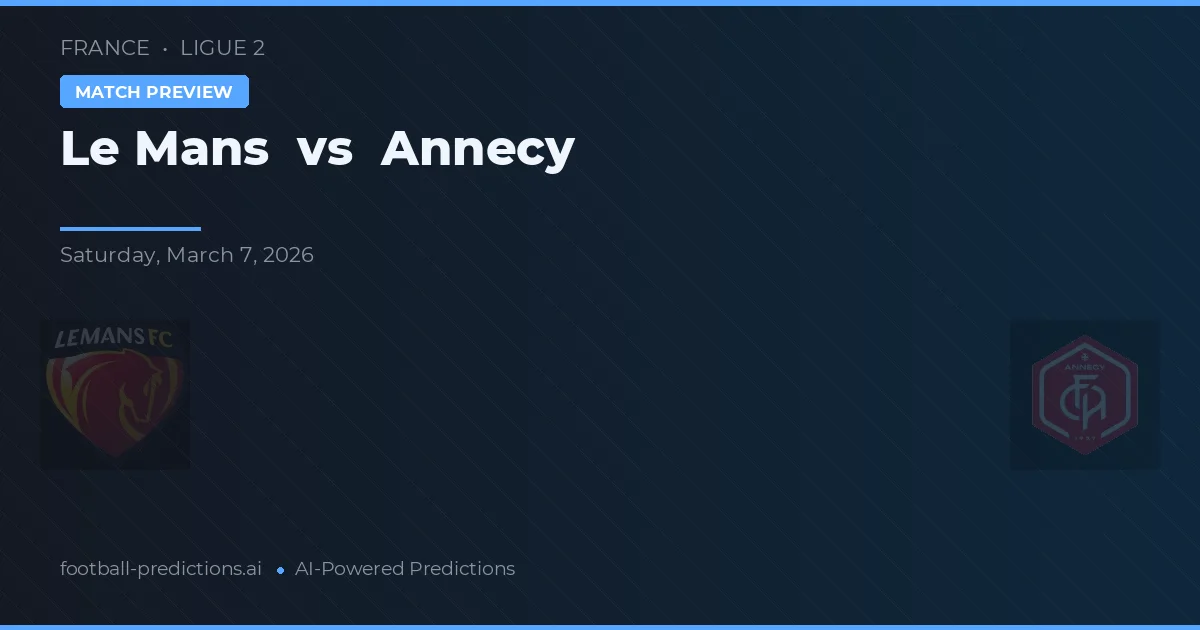 Le Mans vs Annecy — předpověď a náhled zápasu
