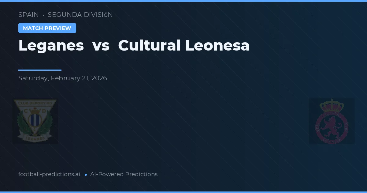 Leganés vs Cultural Leonesa — předpověď a náhled zápasu