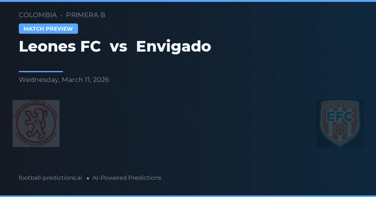 Leones FC vs Envigado — předpověď a náhled zápasu