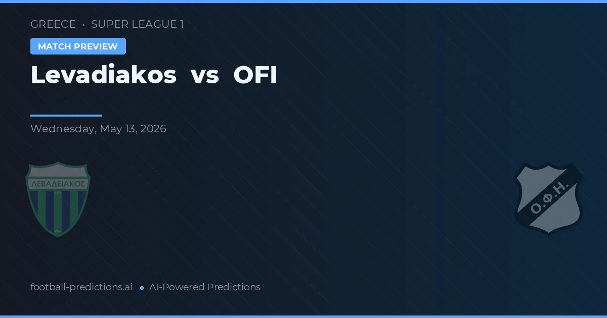 Levadiakos vs OFI — předpověď a náhled zápasu