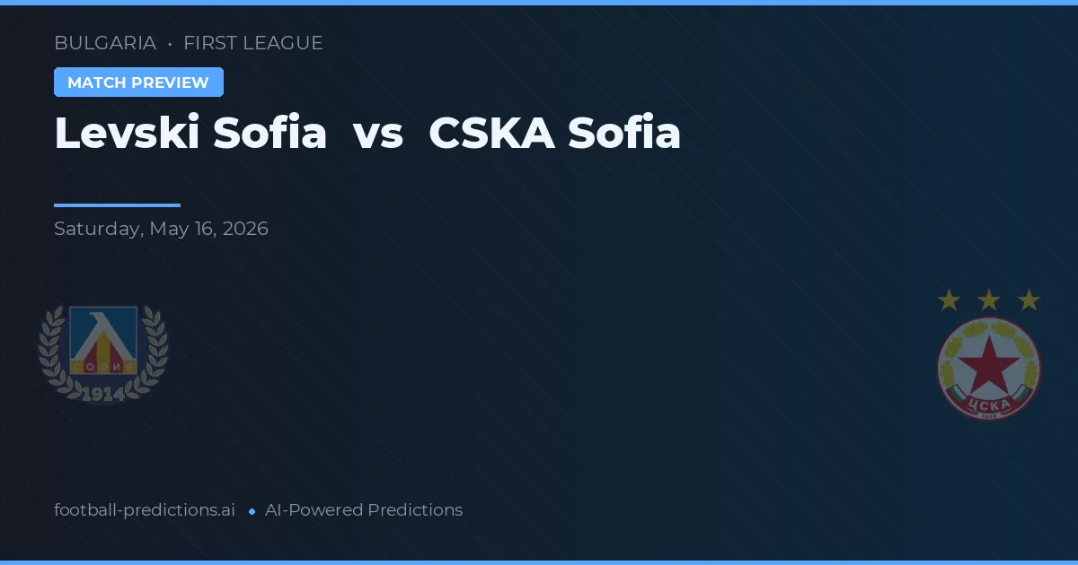 Levski Sofia vs CSKA Sofia — předpověď a náhled zápasu