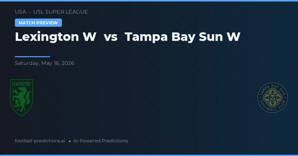 Lexington W vs Tampa Bay Sun W — předpověď a náhled zápasu