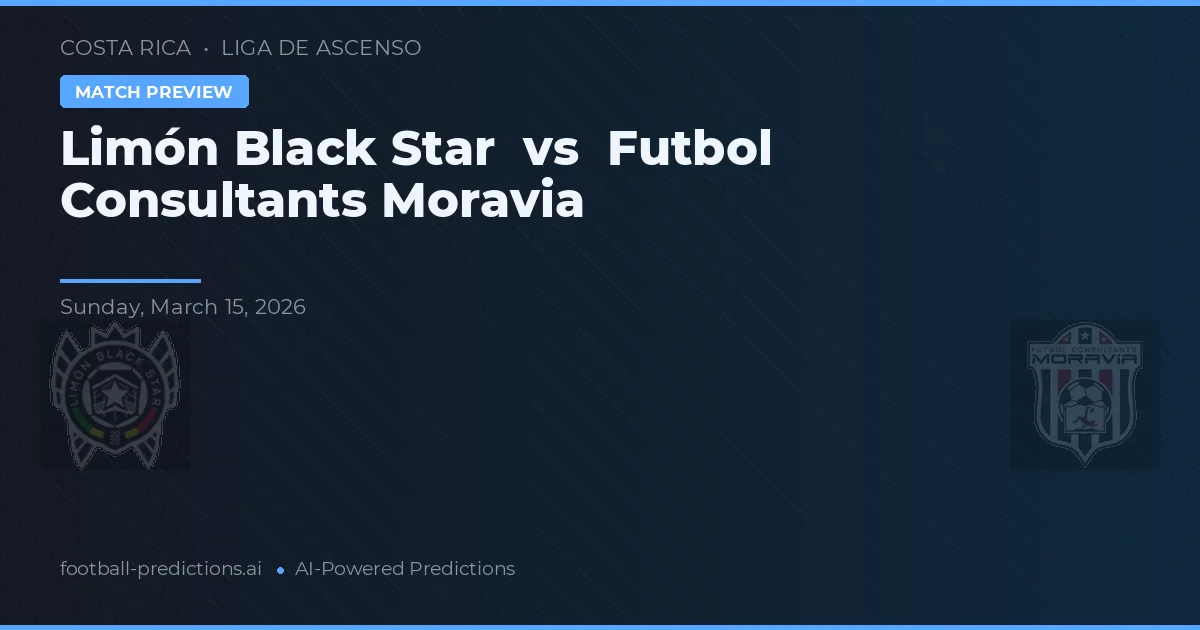 Limón Black Star vs Futbol Consultants Moravia — předpověď a náhled zápasu