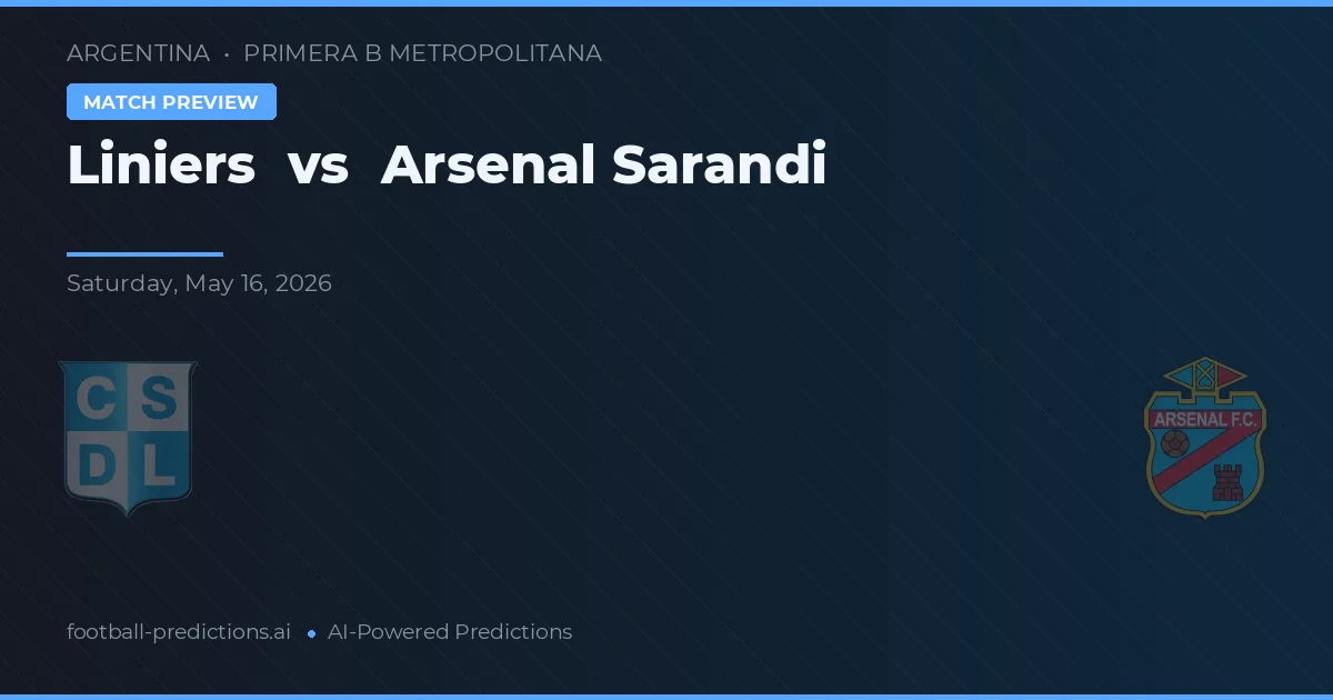 Liniers vs Arsenal de Sarandí — předpověď a náhled zápasu