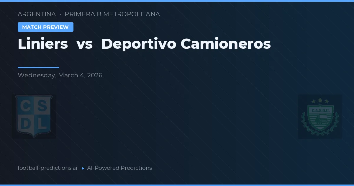 Liniers vs Deportivo Camioneros — předpověď a náhled zápasu