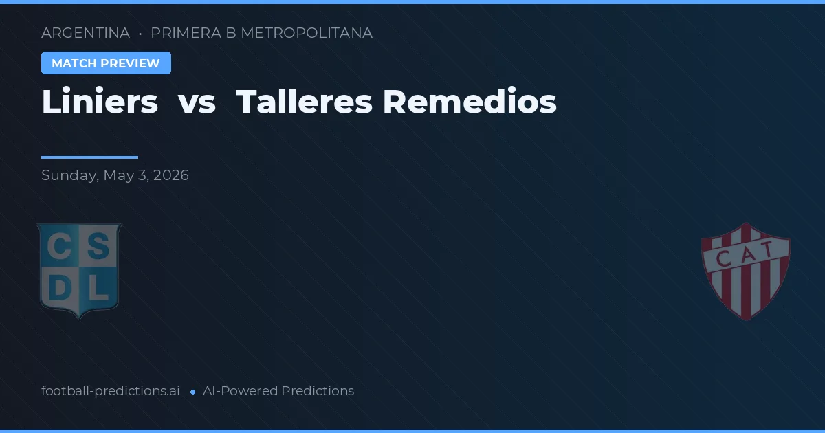 Liniers vs Talleres Remedios — předpověď a náhled zápasu