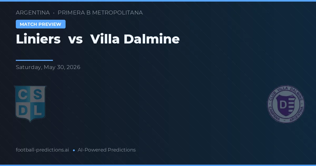 Liniers vs Villa Dálmine — předpověď a náhled zápasu