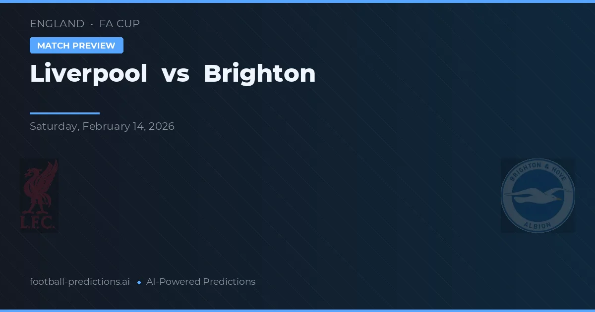Liverpool vs Brighton — předpověď a náhled zápasu