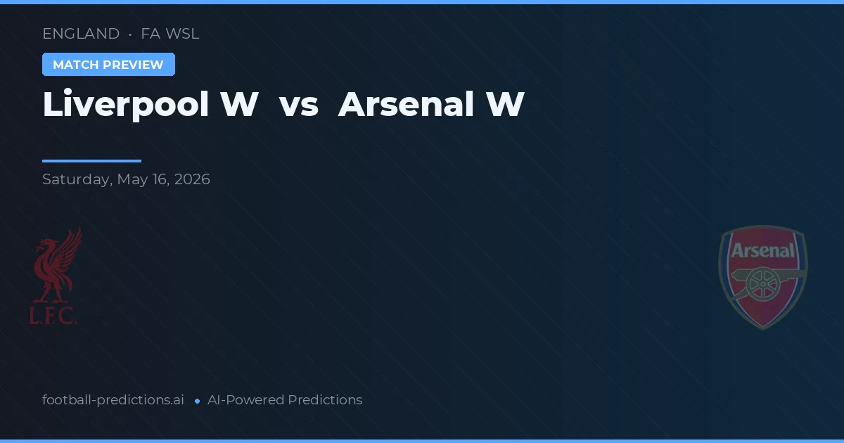 Liverpool W vs Arsenal W — předpověď a náhled zápasu