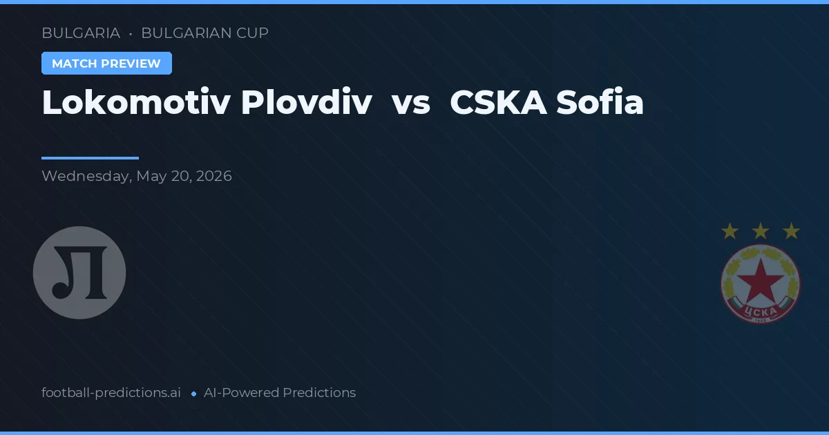 Lokomotiv Plovdiv vs CSKA Sofia — předpověď a náhled zápasu