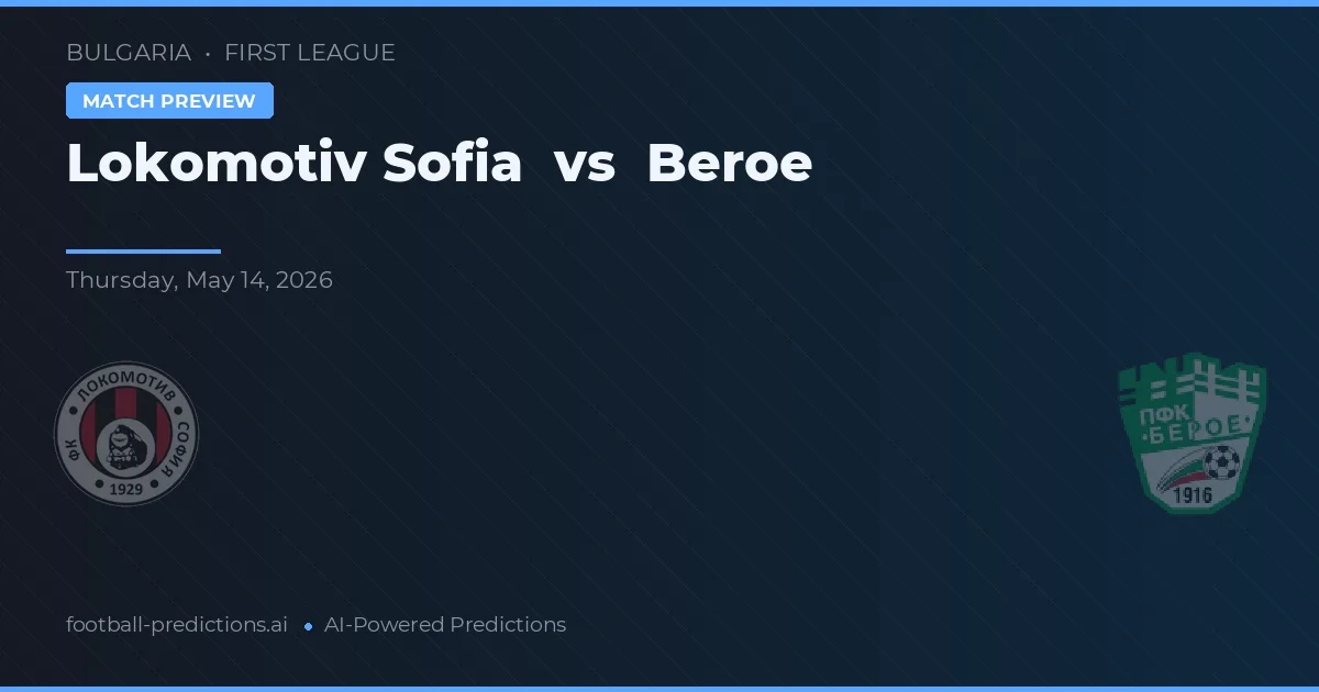 Lokomotiv Sofia vs Beroe — předpověď a náhled zápasu