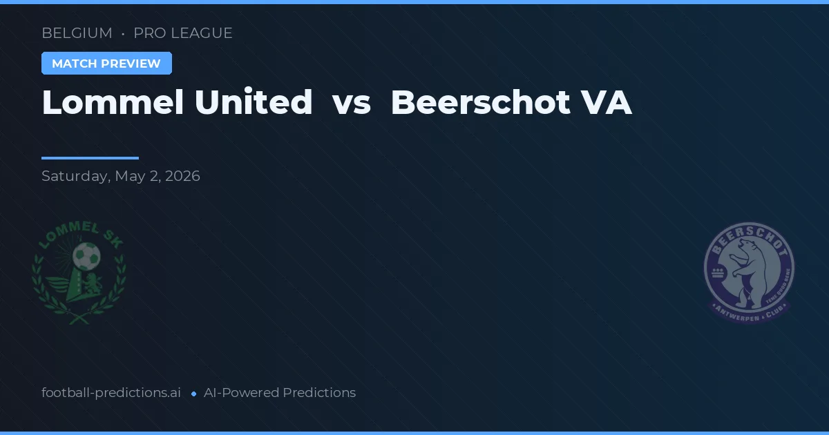 Lommel United vs Beerschot VA — předpověď a náhled zápasu