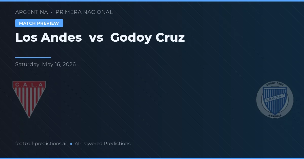 Los Andes vs Godoy Cruz — předpověď a náhled zápasu