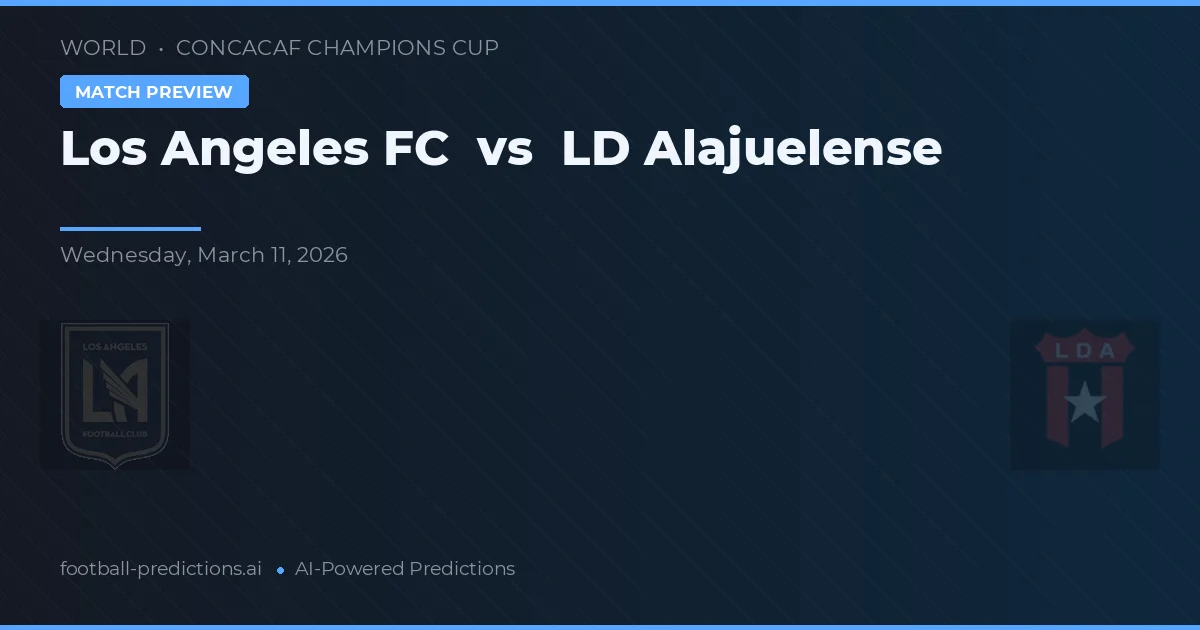 Los Angeles FC vs LD Alajuelense — předpověď a náhled zápasu