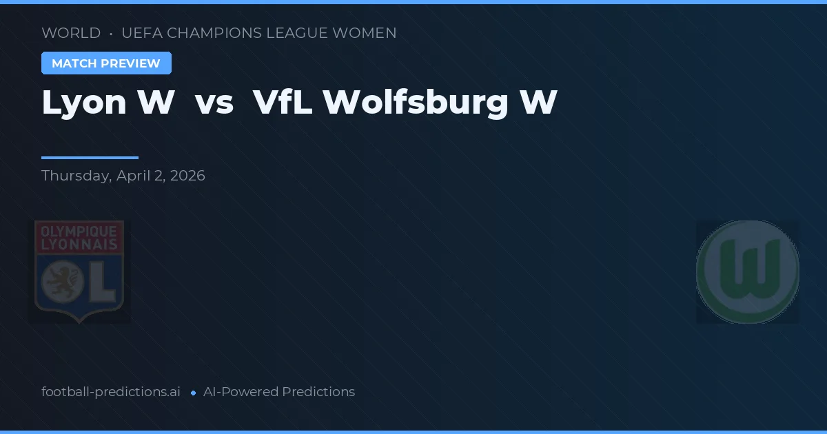 Lyon W vs VfL Wolfsburg W — předpověď a náhled zápasu