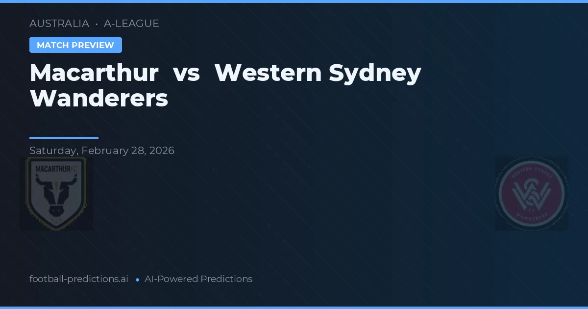 Macarthur vs Western Sydney Wanderers — předpověď a náhled zápasu