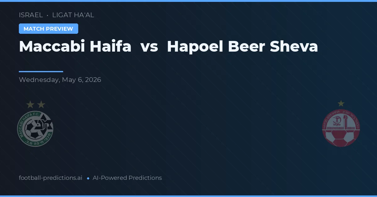 Maccabi Haifa vs Hapoel Beer Ševa preview