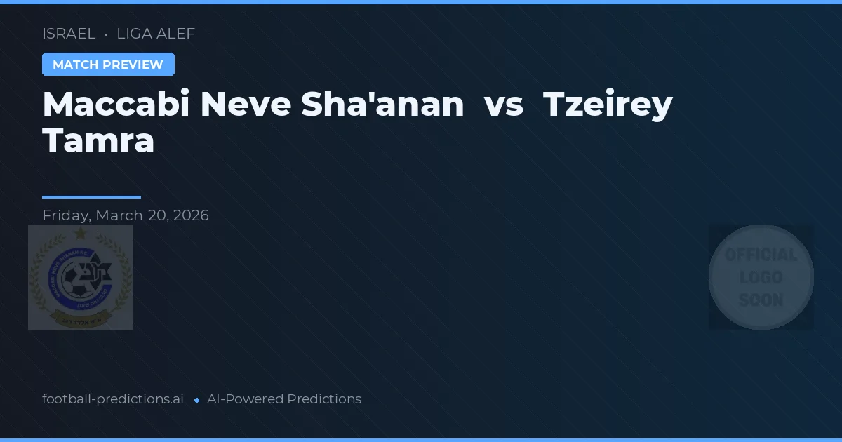 Maccabi Neve Sha'anan vs Tzeirey Tamra — předpověď a náhled zápasu