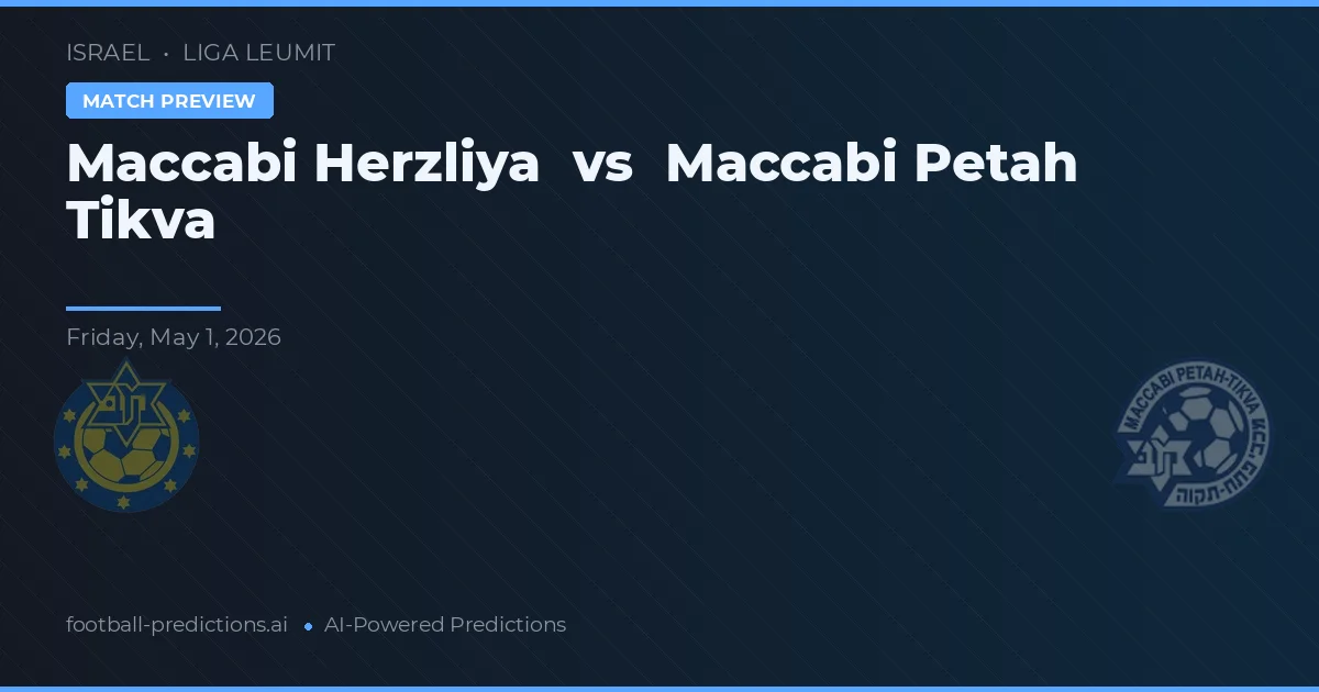 Maccabi Petah Tikva vs Maccabi Herzliya — předpověď a náhled zápasu