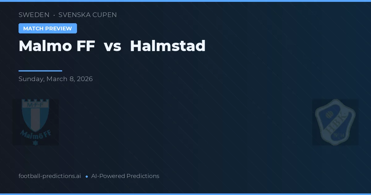 Malmö FF vs Halmstad — předpověď a náhled zápasu