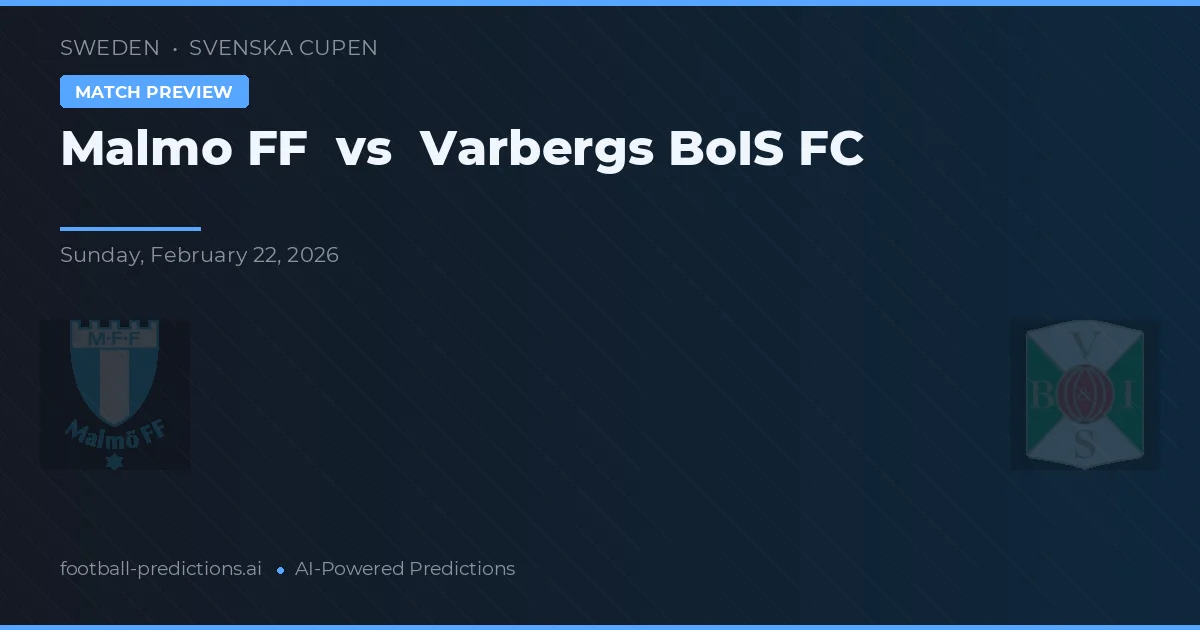 Malmö FF vs Varbergs BoIS FC — předpověď a náhled zápasu