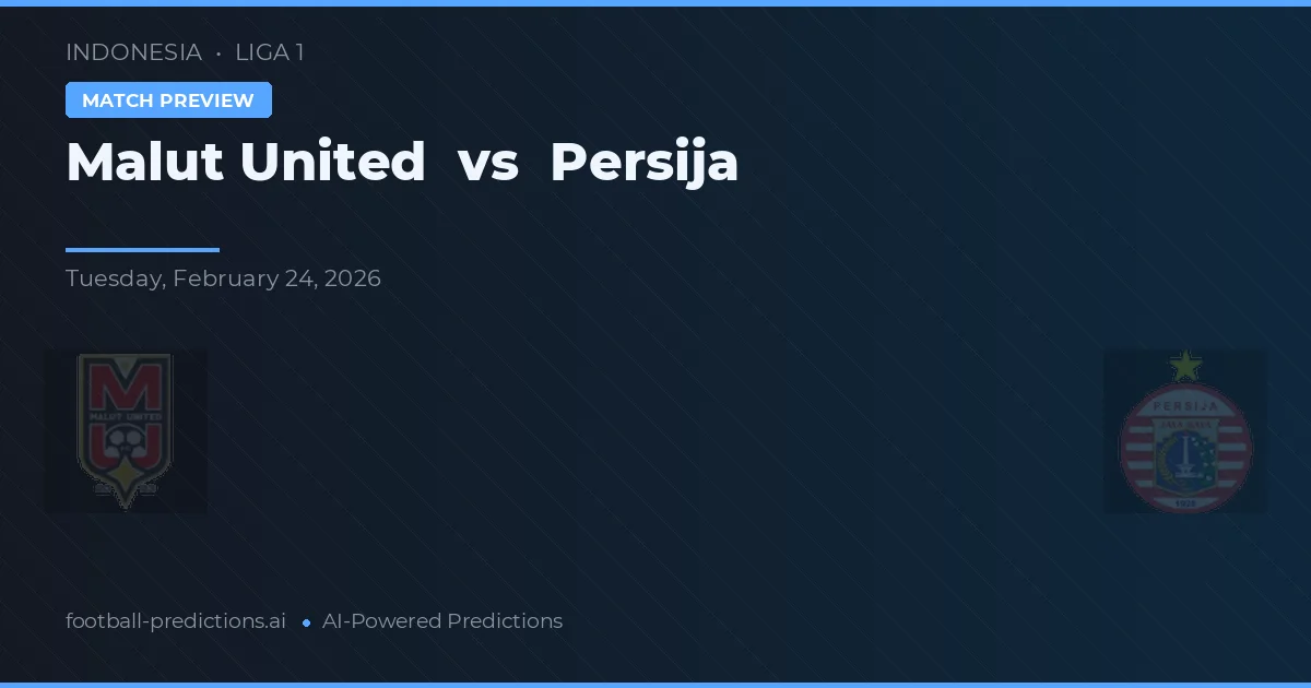 Malut United vs Persija — předpověď a náhled zápasu