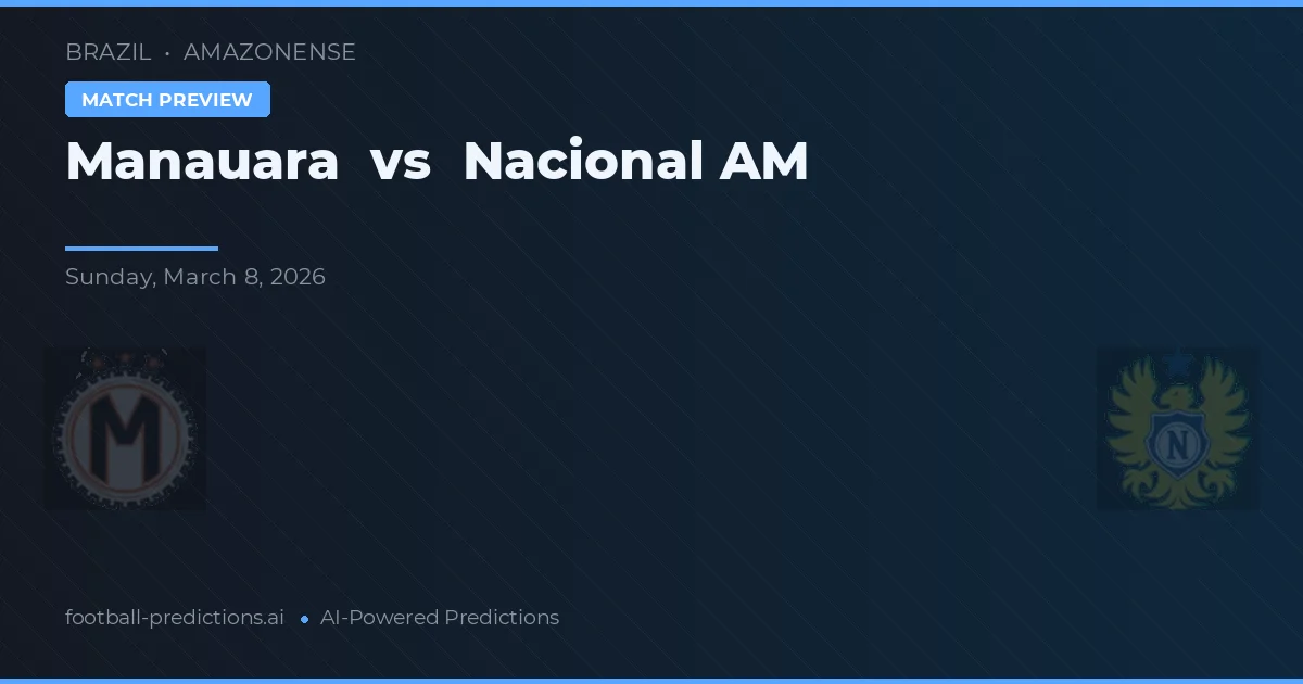 Manauara vs Nacional AM — předpověď a náhled zápasu