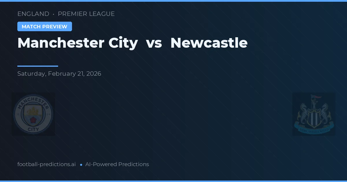 Manchester City vs Newcastle — předpověď a náhled zápasu