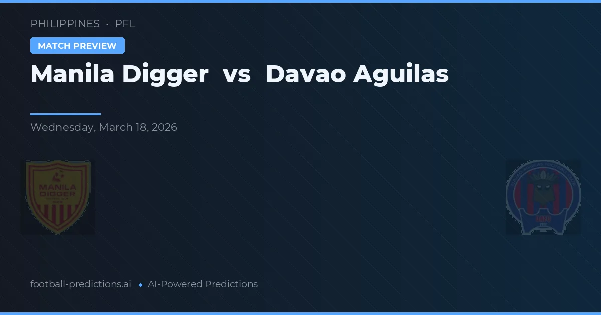 Manila Digger vs Davao Aguilas — předpověď a náhled zápasu