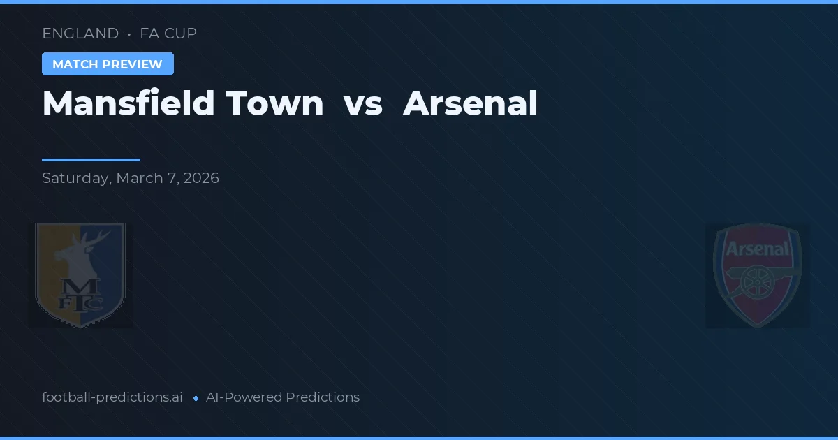 Mansfield Town vs Arsenal — předpověď a náhled zápasu