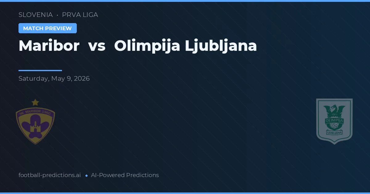 Maribor vs Olimpija Ljubljana — předpověď a náhled zápasu