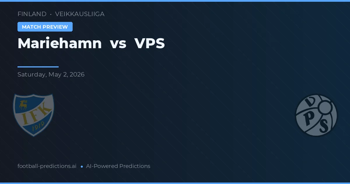 Mariehamn vs VPS preview