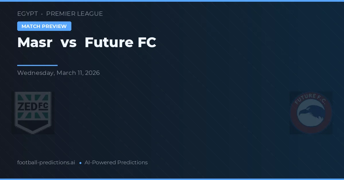 Masr vs Future FC — předpověď a náhled zápasu