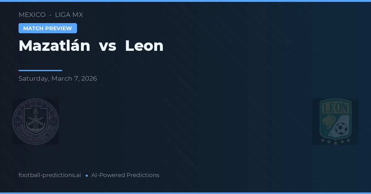 Mazatlán vs León — předpověď a náhled zápasu