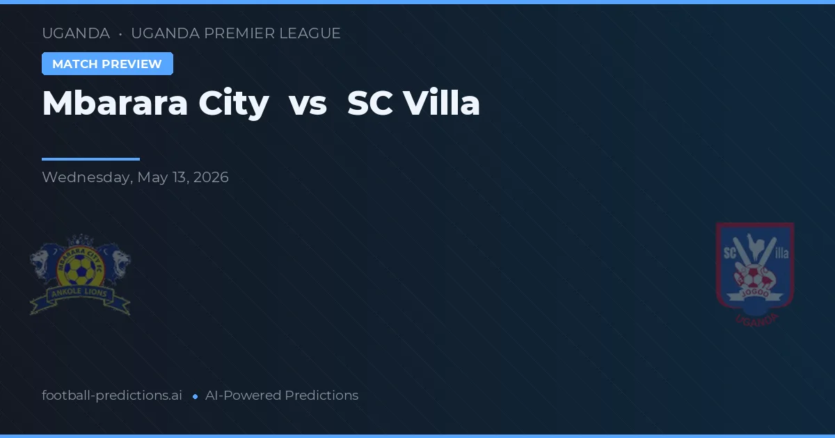 Mbarara City vs SC Villa — předpověď a náhled zápasu