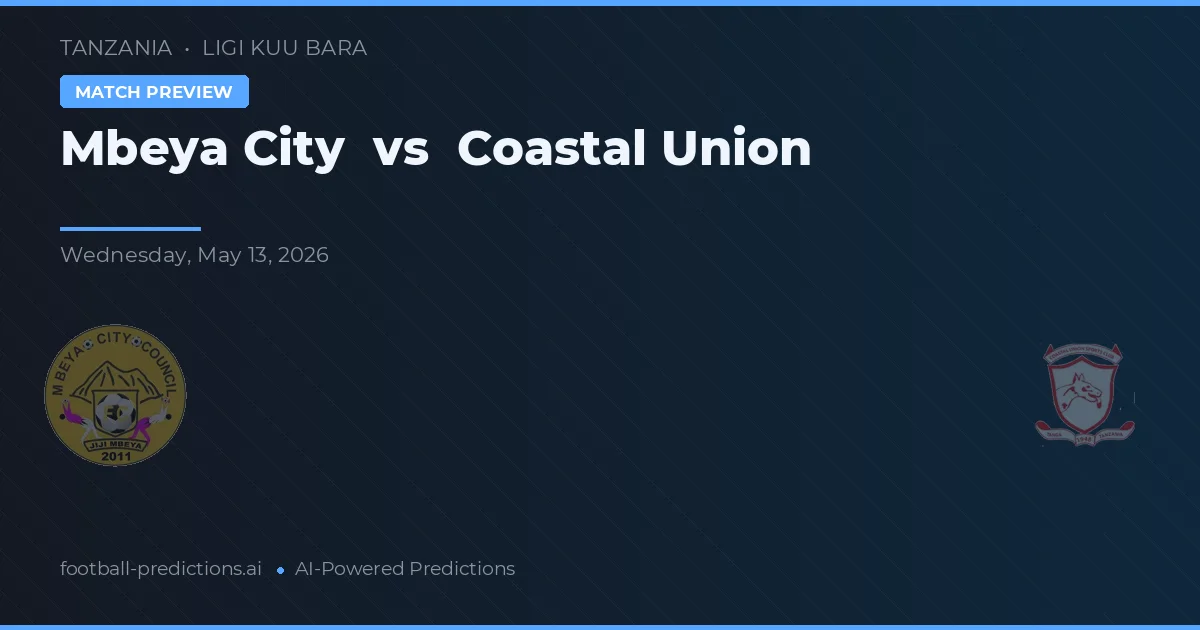 Mbeya City vs Coastal Union — předpověď a náhled zápasu