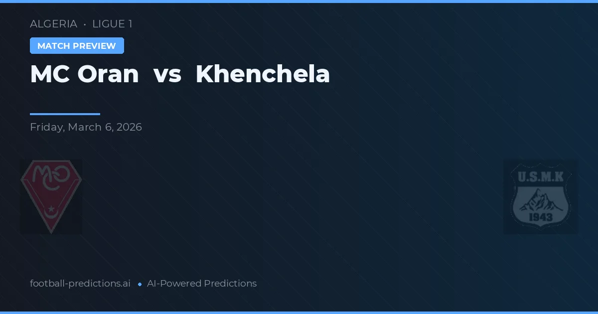 MC Oran vs Khenchela — předpověď a náhled zápasu