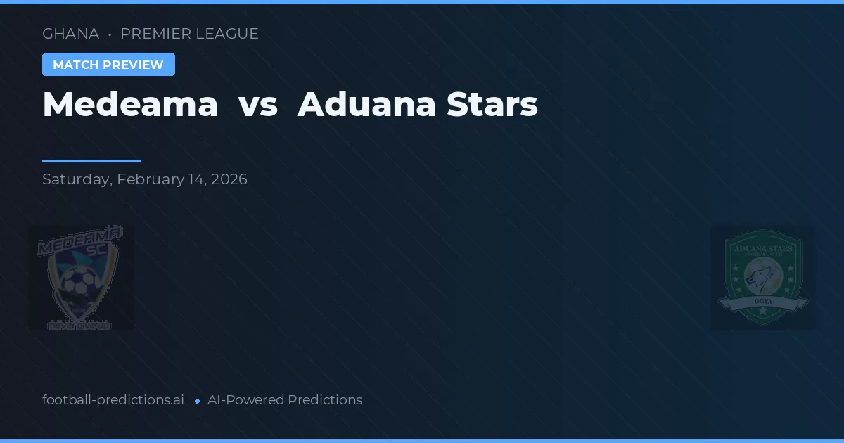 Medeama vs Aduana Stars — předpověď a náhled zápasu