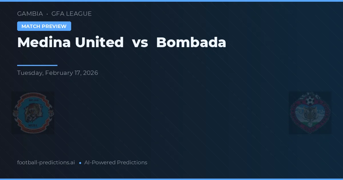 Medina United vs Bombada — předpověď a náhled zápasu