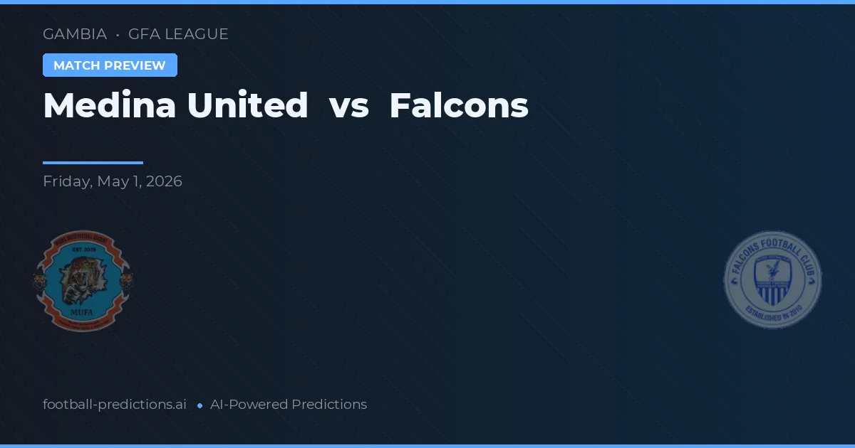 Medina United vs Falcons — předpověď a náhled zápasu