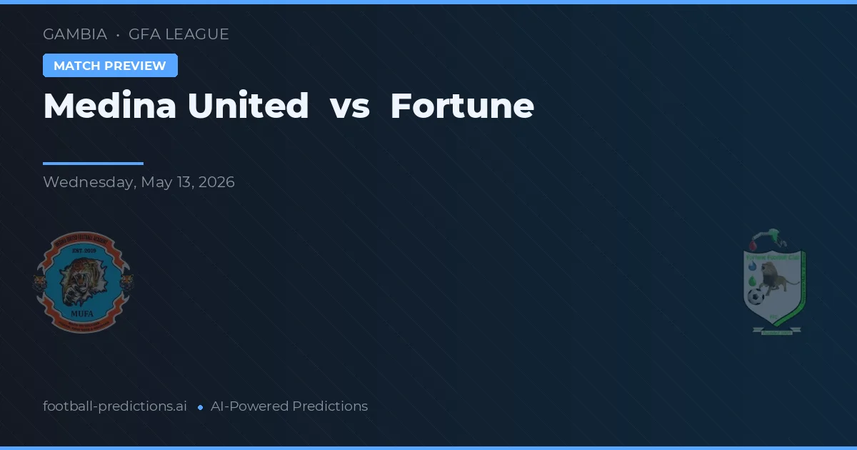 Medina United vs Fortune — předpověď a náhled zápasu