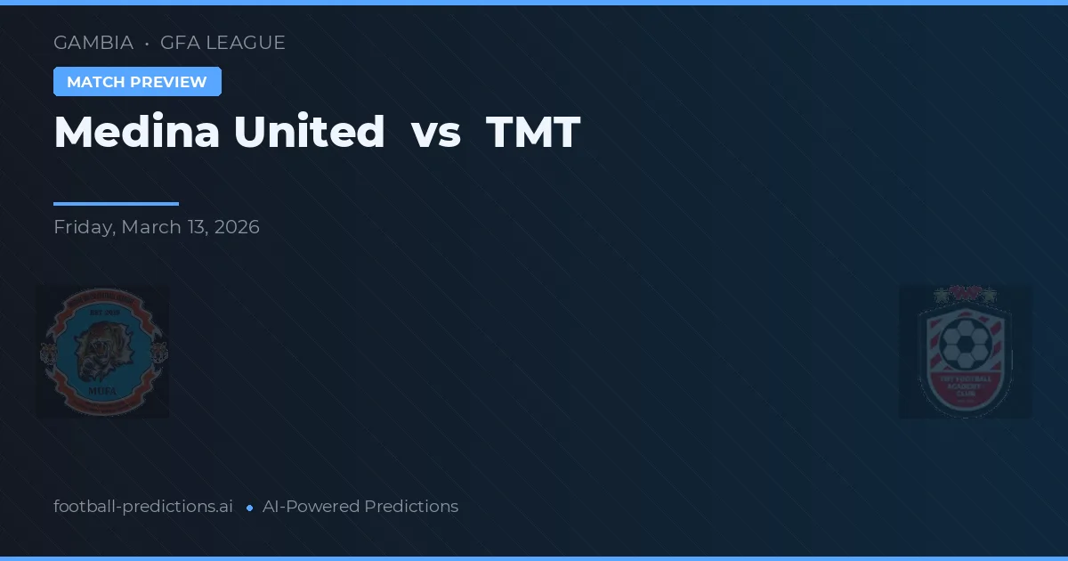 Medina United vs TMT — předpověď a náhled zápasu