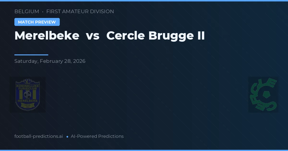 Merelbeke vs Cercle Brugge II — předpověď a náhled zápasu