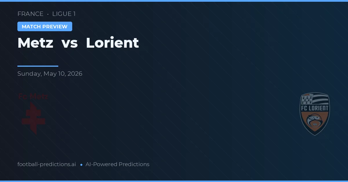 Metz vs Lorient — předpověď a náhled zápasu
