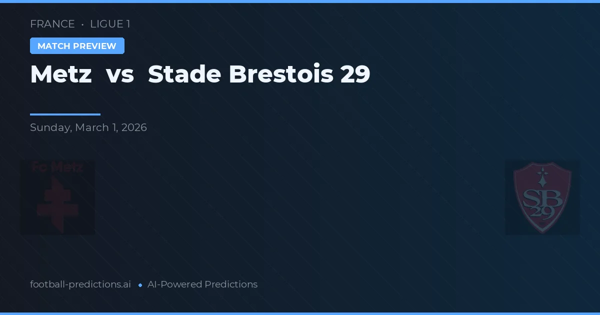 Metz vs Stade Brestois 29 — předpověď a náhled zápasu