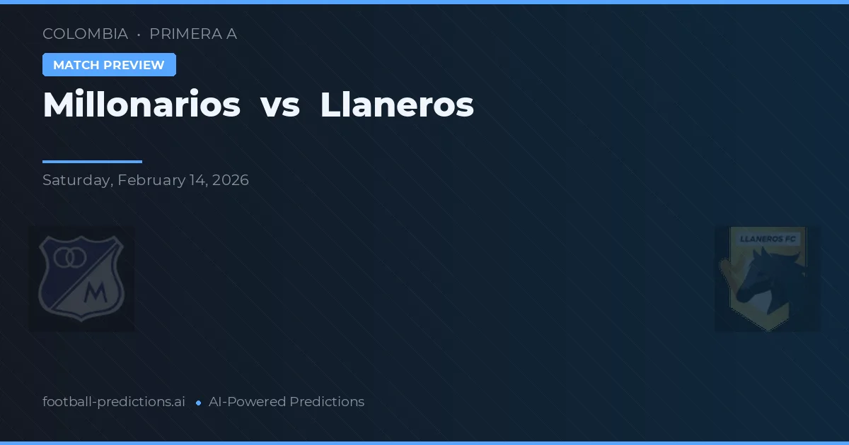 Millonarios vs Llaneros — předpověď a náhled zápasu