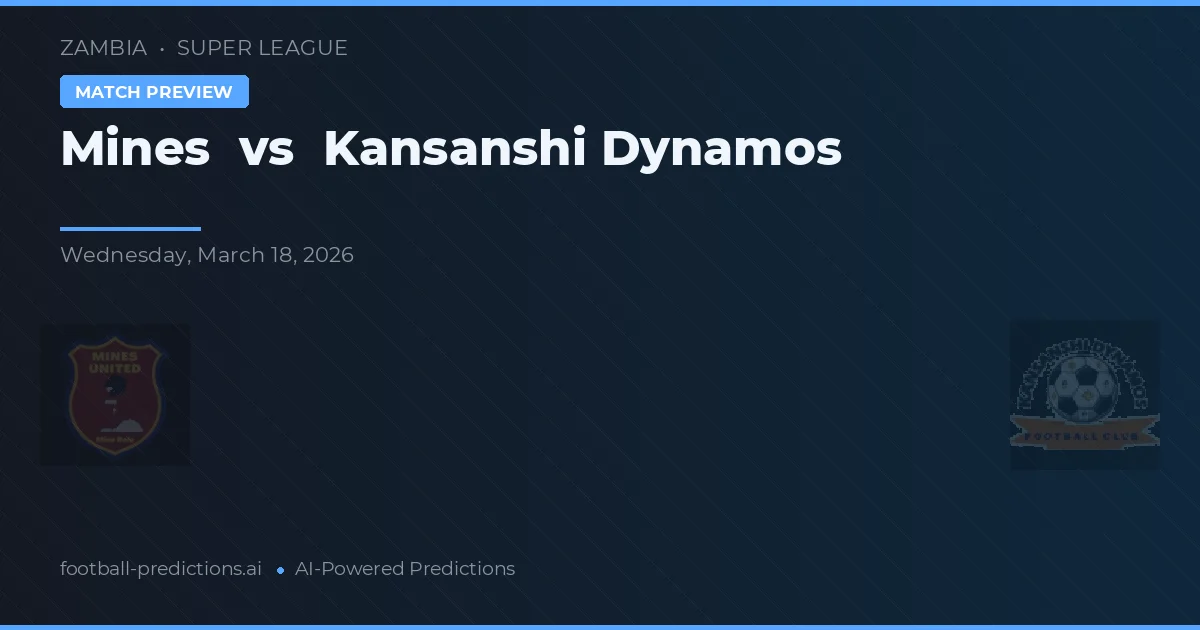 Mines vs Kansanshi Dynamos — předpověď a náhled zápasu
