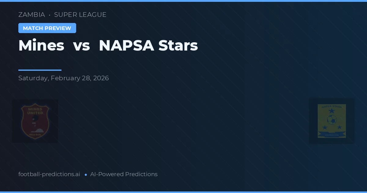 Mines vs NAPSA Stars — předpověď a náhled zápasu