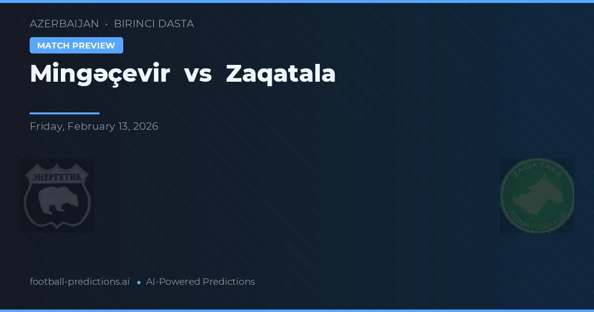 Mingəçevir vs Zaqatala — předpověď a náhled zápasu